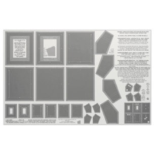 3 washable fabric NO SEWグレーのフォトフレーム工芸品 ファブリック