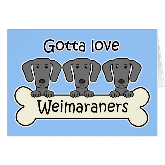 3 Weimaraners (正面横)