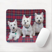 3 Westies マウスパッド (マウス)