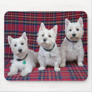 3 Westies マウスパッド