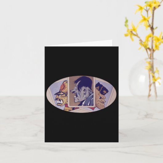 3 White House Idiots Trump Vance Bondi Noem Hegset カード (黄色い花)