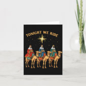 3 Wise Men Tonight We Ride Christmas  カード (正面)