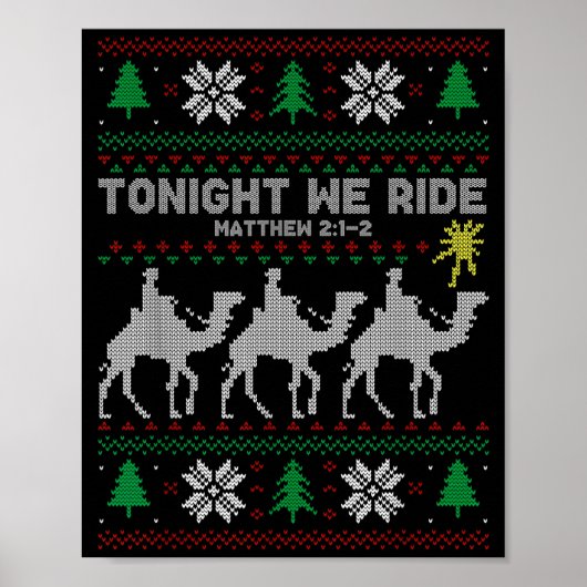 3 Wise Men Tonight We Ride Christmas  ポスター (正面)