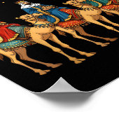 3 Wise Men Tonight We Ride Christmas  ポスター (角)