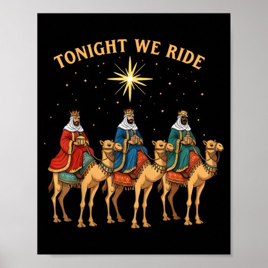 3 Wise Men Tonight We Ride Christmas  ポスター (正面)