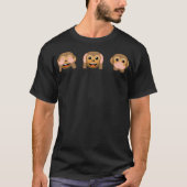 3 Wise Monkeys See No Evil Hear No Evil Speak... Tシャツ (正面)