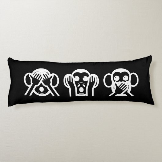 3 Wise Monks絵文字抱き枕 ボディピロー (裏面)