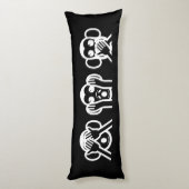 3 Wise Monks絵文字抱き枕 ボディピロー (裏面 (縦))