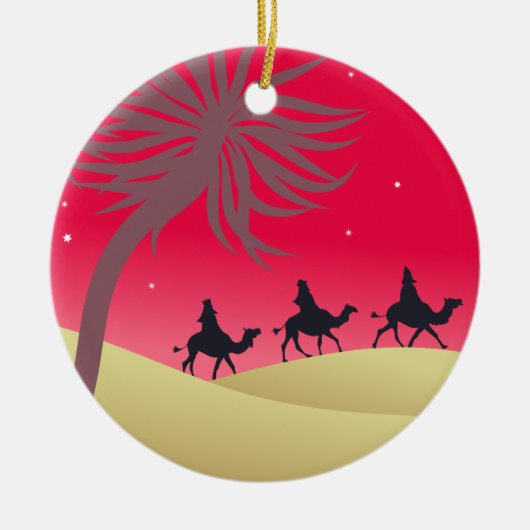 3 Wisemen セラミックオーナメント (正面)