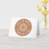 3 Word引用文～すべて正常感動的～ カード (黄色い花)