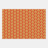 3 Wp3金ゴールド中国の紙カットタイガー年選択C ラッピングペーパーシート (正面3)