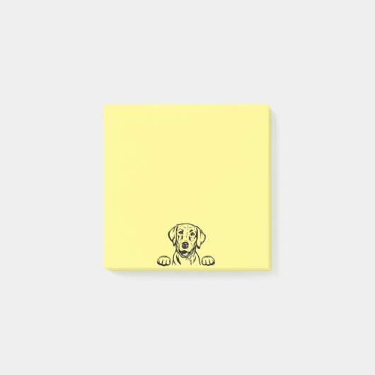 3"x3"イエローポストイット(ブラック・ラボ搭載) ポストイット (正面)
