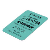 3"x4"推奨引用文マグネット マグネット (左側)