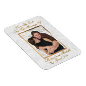 3"x4"結婚式の日付を保存するフォトマグネット マグネット (右側)