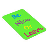 3"x4" Be Nice Photo Magnet マグネット (右側)