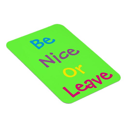 3"x4" Be Nice Photo Magnet マグネット (右側)