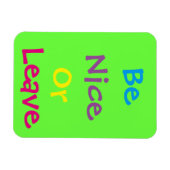 3"x4" Be Nice Photo Magnet マグネット (横)
