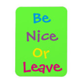3"x4" Be Nice Photo Magnet マグネット (縦)