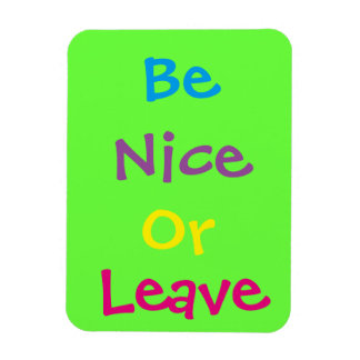 3"x4" Be Nice Photo Magnet マグネット