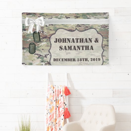 3' x5のパーソナライズな旗の軍隊OCPの迷彩柄のユニフォーム 横断幕 (インサイチュ)