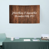 3' x5の素朴なパーソナライズな旗の納屋の木製の国 横断幕 (トレードショー)