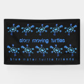 3' x5 10のゆっくり動く青海原のカメ 横断幕 (横)