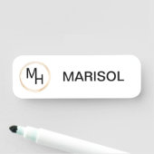 3" X 1"ネームタグ磁気ピン  名札 (インサイチュ)