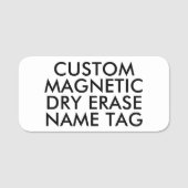 3" x 1.5" カスタムマグネット式ホワイトボード名札(ブランク) 名札 (正面)