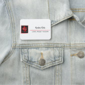 3 x 2マグネットバック名タグ 名札 (インサイチュ)