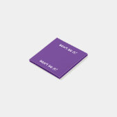 3 X 3ポストイットノート。やめて！紫（紫） ポストイット (アングル)