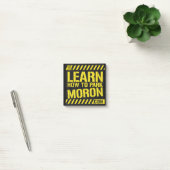 3" x 3" Post It Note Pad - Learn How To Park Moron ポストイット (オフィス)