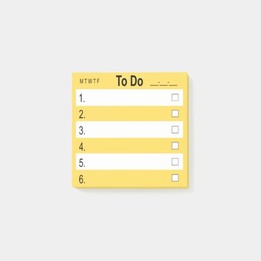 3" x 3" Post-it® Notes ToDo ポストイット (正面)