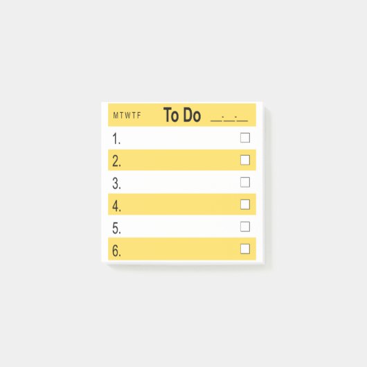 3" x 3" Post-it® Notes ToDo ポストイット (正面)