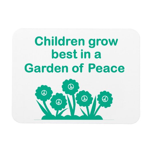 3" x 4" Peace Magnet マグネット (横)