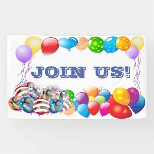 3' x 5'バナーに参加 横断幕 (横)