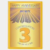 3 Year | Golden Ray 12 Step CUSTOM NAME マグネット (正面)