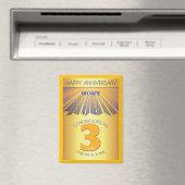 3 Year | Golden Ray 12 Step CUSTOM NAME マグネット (インサイチュ (食洗機))