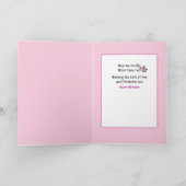 3 Year Old Ballerina Cartoon Ethnic Birthday   カード (内部)