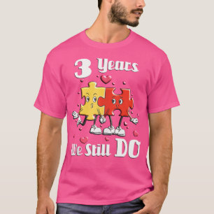 3 Years We Still Do ジグソーパズル 3周年 結婚記念日 Tシャツ
