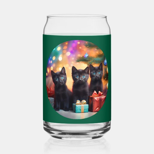 3 YOUNG BLUE EED BLACK KITTENSクリスマスシーン ガラス缶 (裏面)