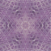 3A紫ユニーク白カラフル星曼荼羅 シール (正面)