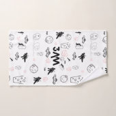 3AM Emotions Bath Towel | Expressive Doodle Art バスタオルセット (ハンドタオル)