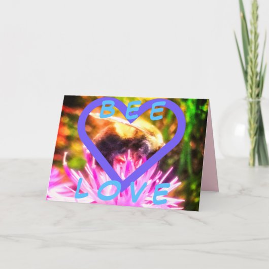 3BEE LOVE小さなグリーティングカード カード (正面)