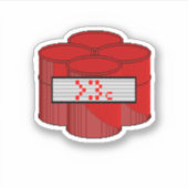 >:3c爆発物 シール (正面)