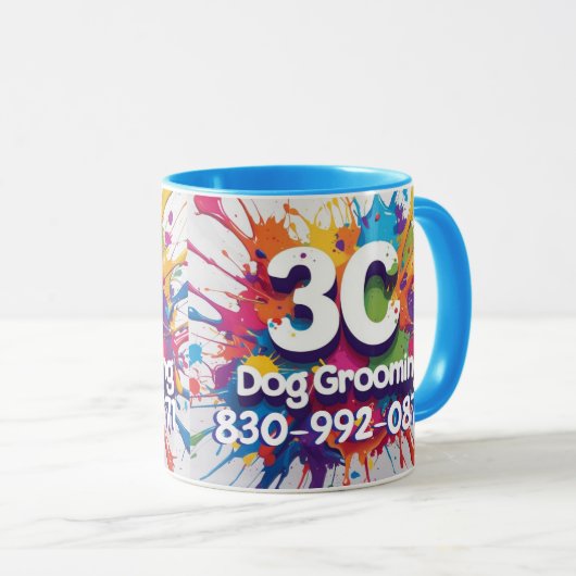3C Dog Grooming マグカップ (正面右)