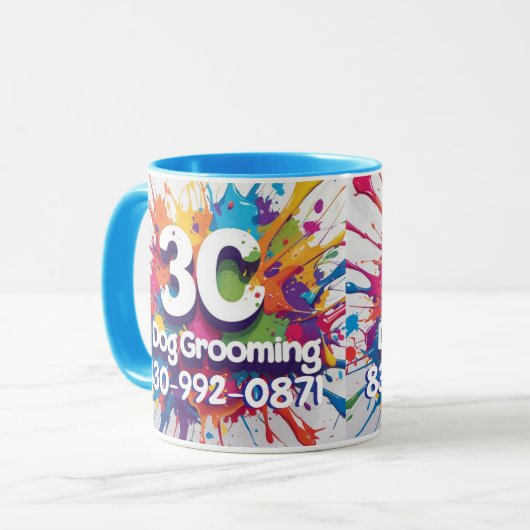 3C Dog Grooming マグカップ (正面左)