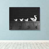 3cm家族泳ぎ キャンバスプリント (インサイチュ (ウッドフロア))