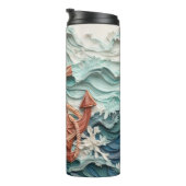 3dいかりシーウェーブアート タンブラー (回転右)