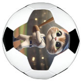 3Dおもしろい野球猫 サッカーボール (回転)