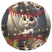 3Dおもしろい野球猫 ソフトボール (正面)